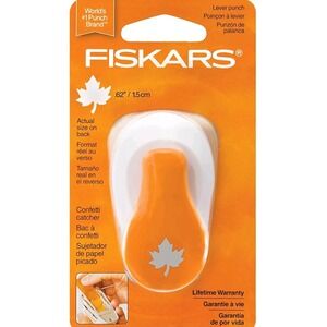 Fiskars Small Lever Punch Maple Leaf Crafts‎ Scrapbooking 124890~NEW IN PACKAGE